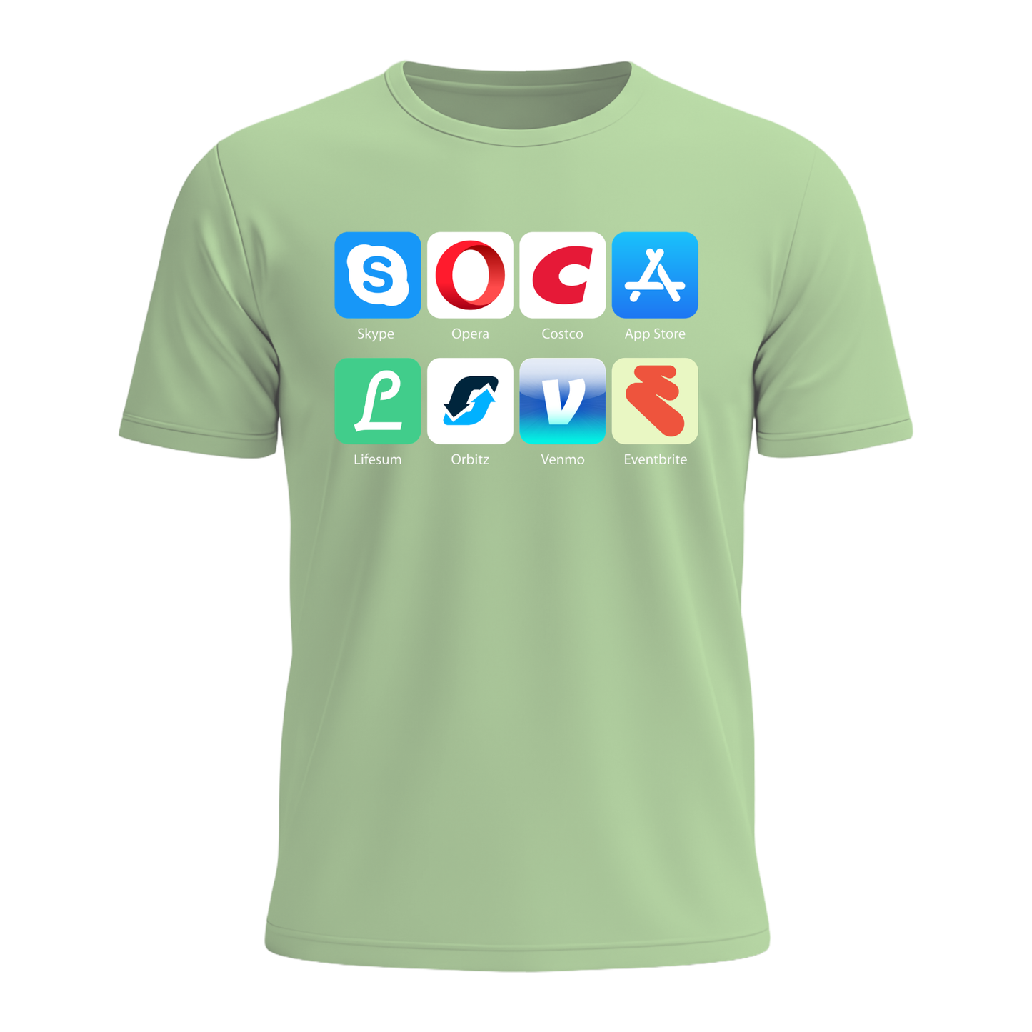Soca Love Social Icons - Men's Tee