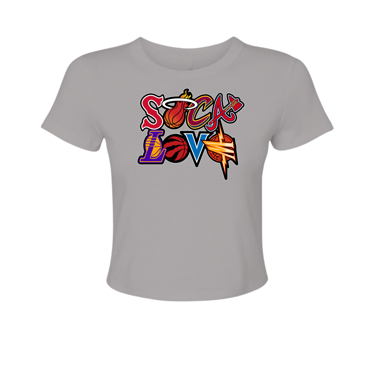 Soca Love Sports Icon Stacked - Women's Baby Tee
