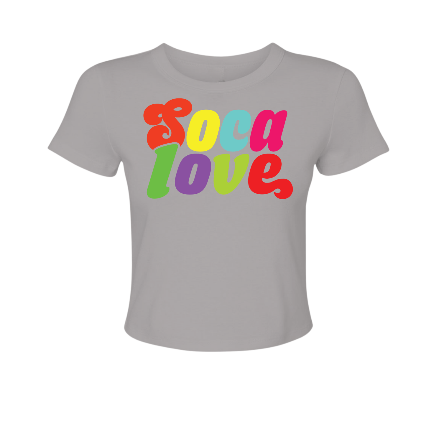 Soca Love Script - Women's Baby Tee