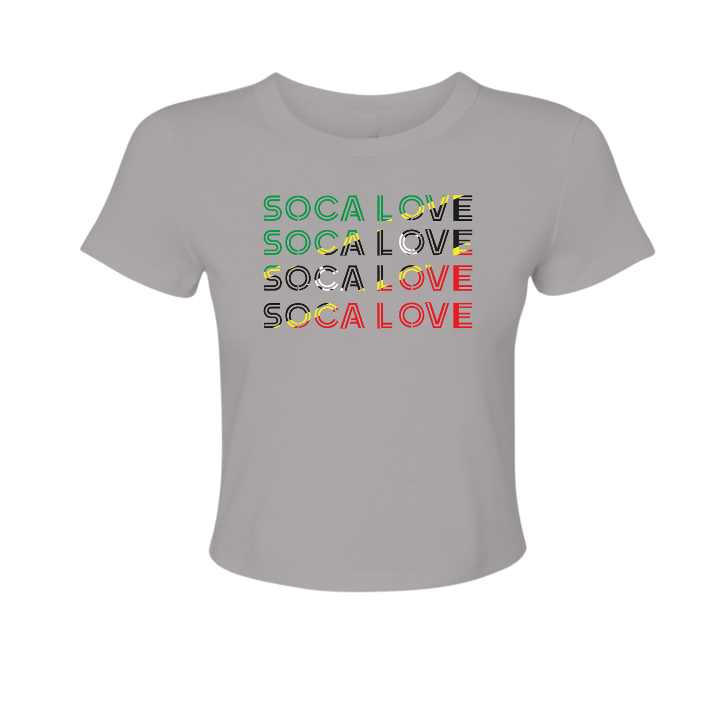 Soca Love Slant Colorblock II - Women's Baby Tee