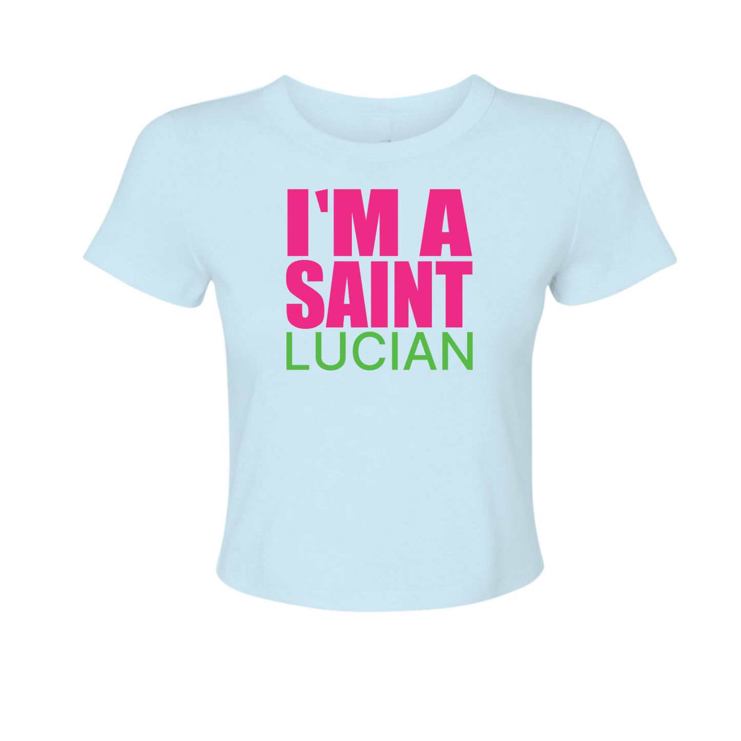 I Am Saint Lucian - Women's Baby Tee