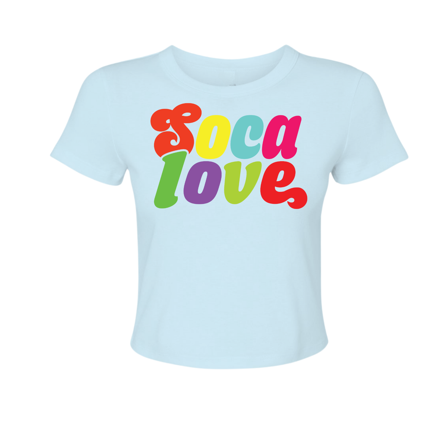 Soca Love Script - Women's Baby Tee