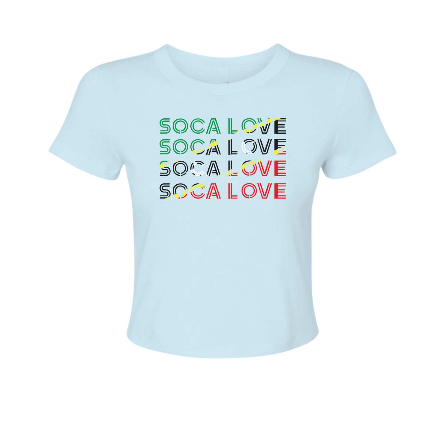 Soca Love Slant Colorblock II - Women's Baby Tee