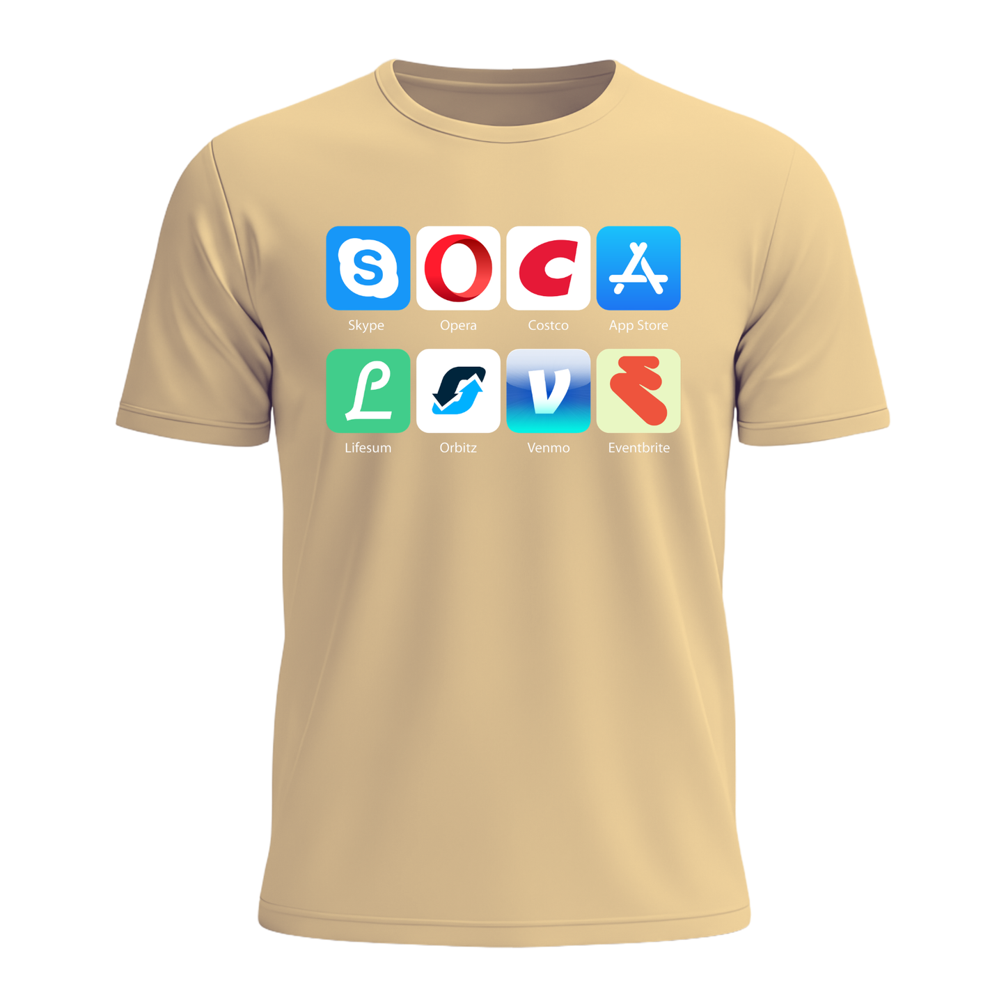 Soca Love Social Icons - Men's Tee