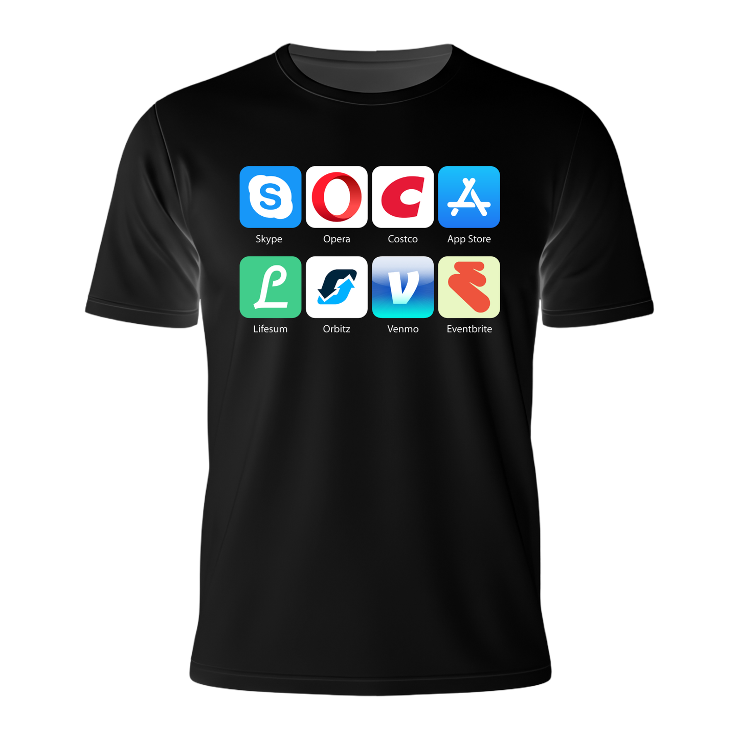 Soca Love Social Icons - Men's Tee