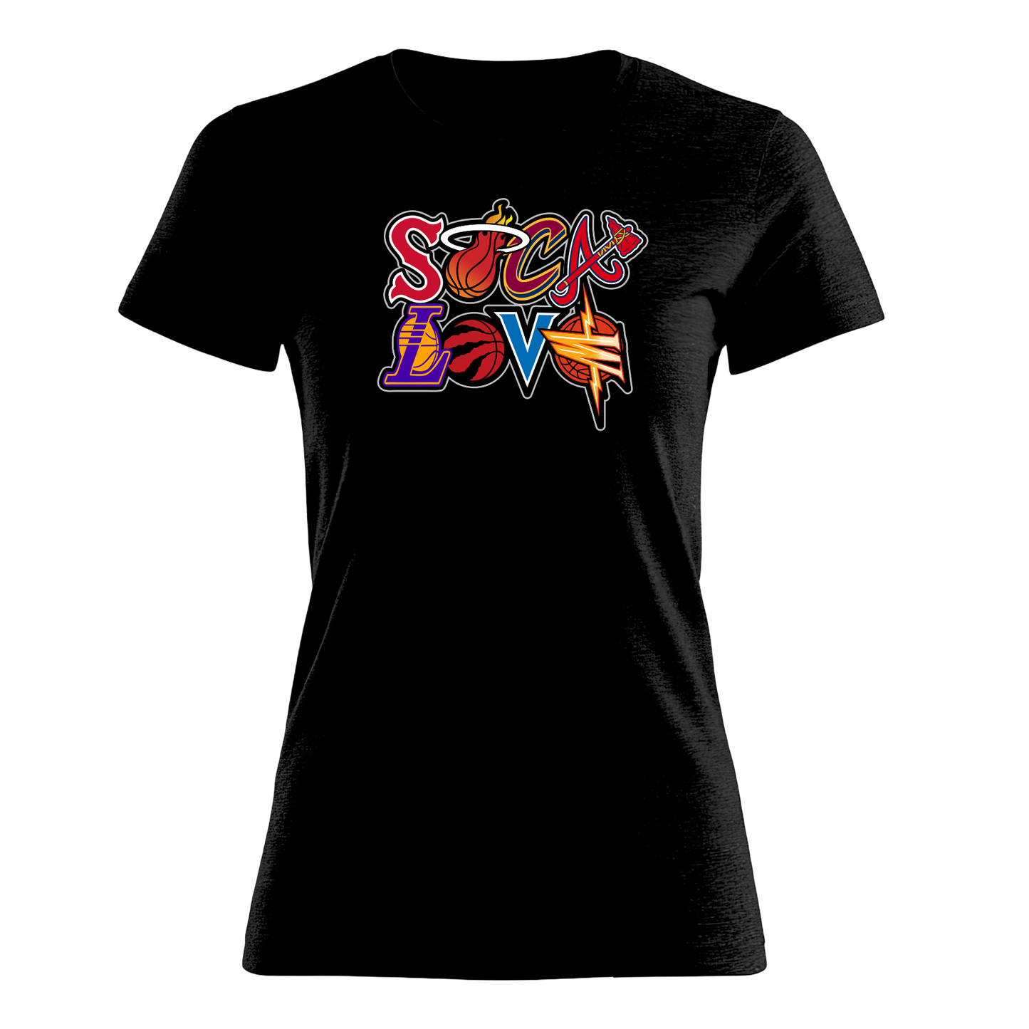 Soca Love Sports Icon Stacked - Women's Tee