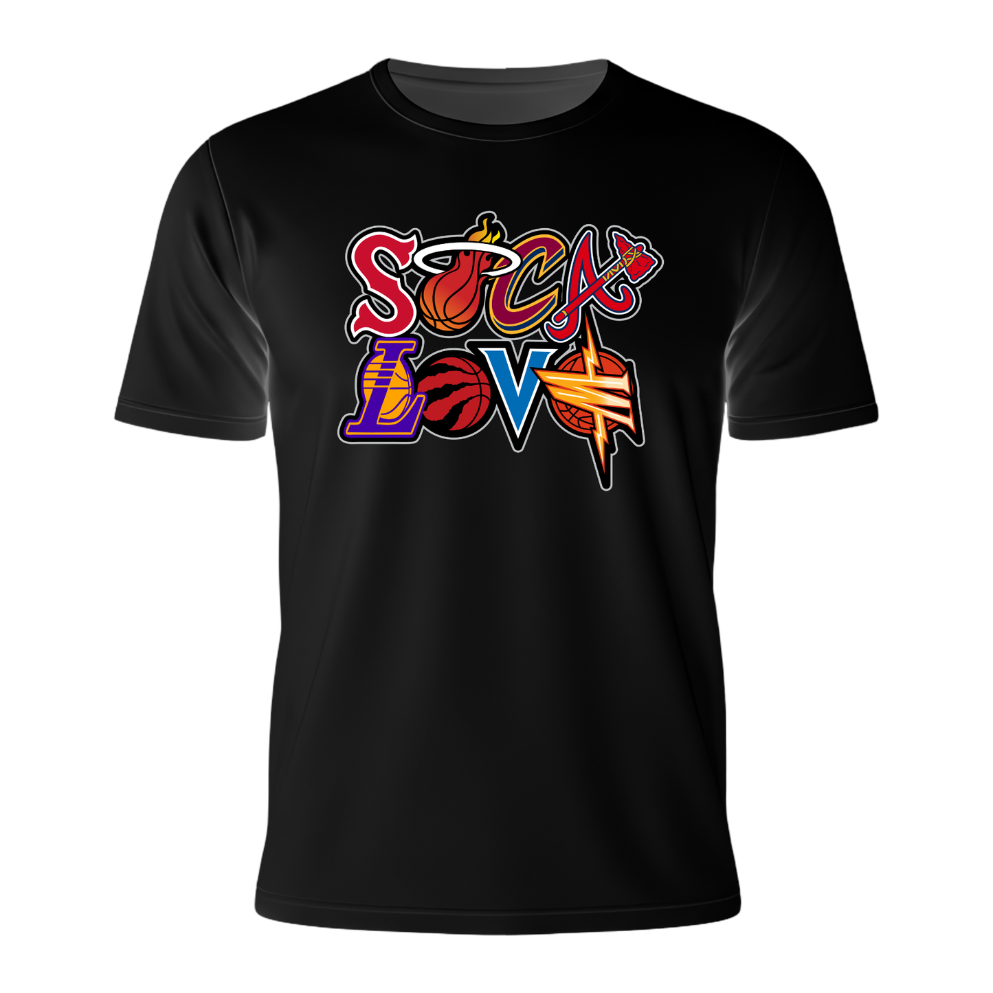 Soca Love Sports Icon Stacked - Youth Tee