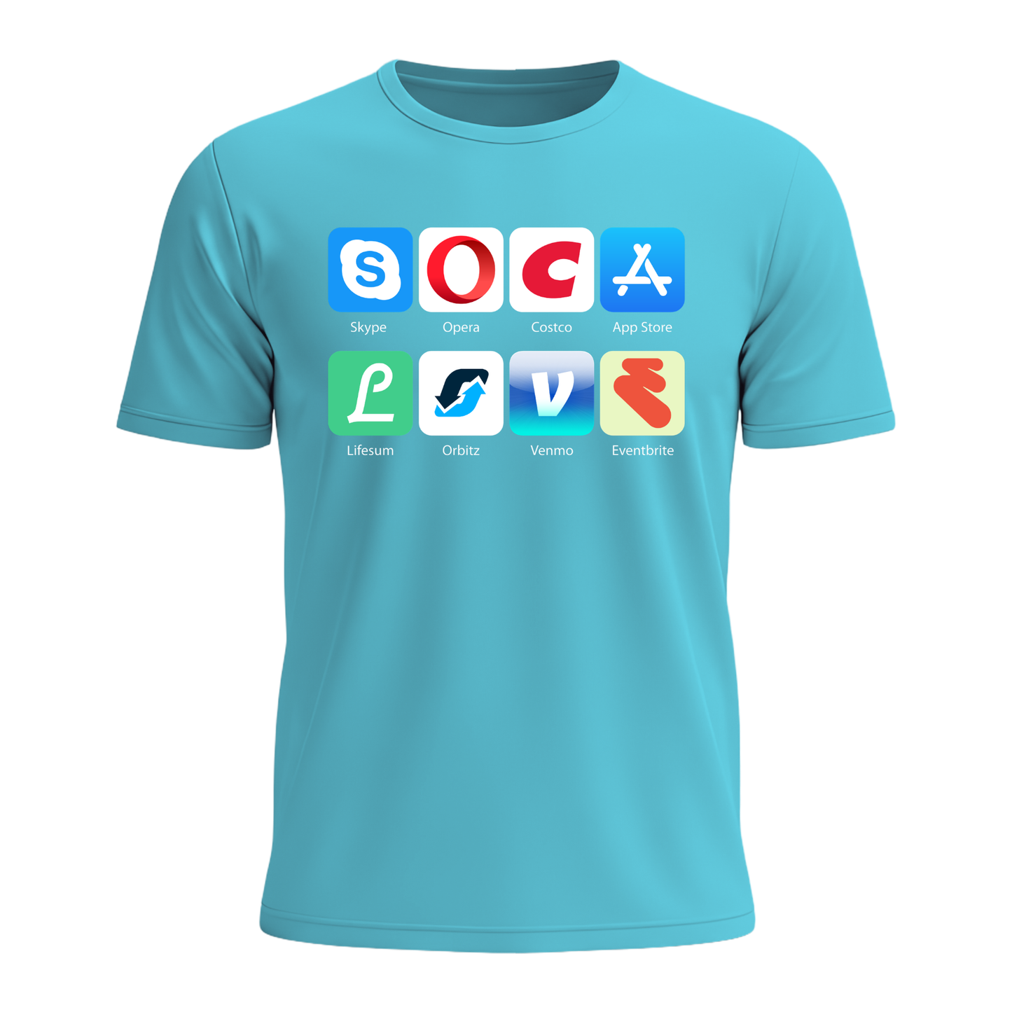 Soca Love Social Icons - Men's Tee