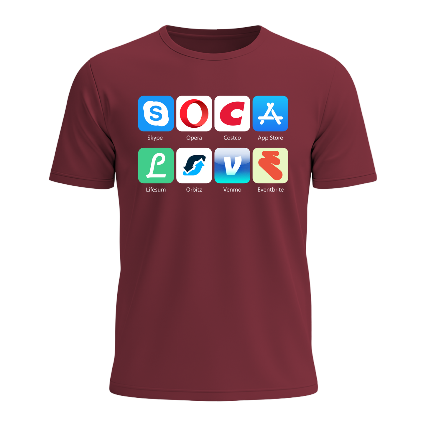 Soca Love Social Icons - Men's Tee