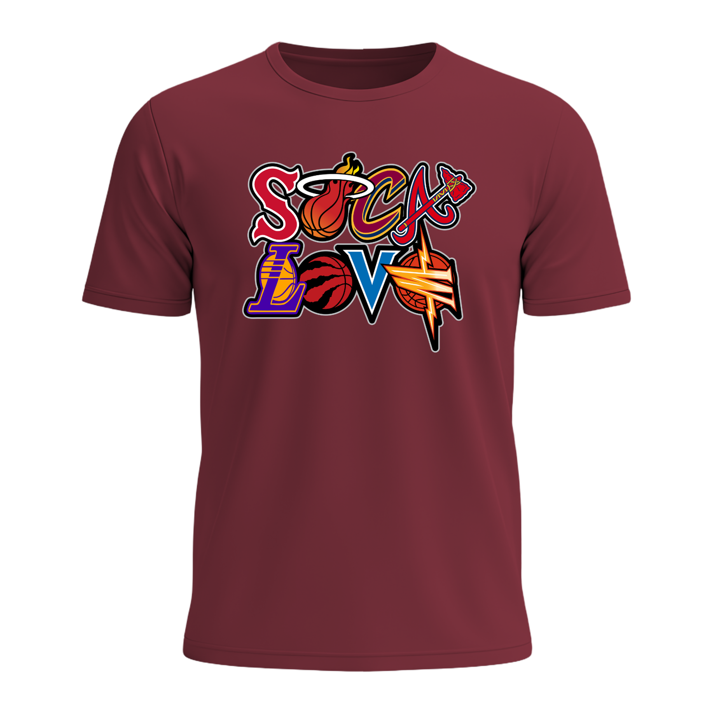 Soca Love Sports Icon Stacked - Youth Tee