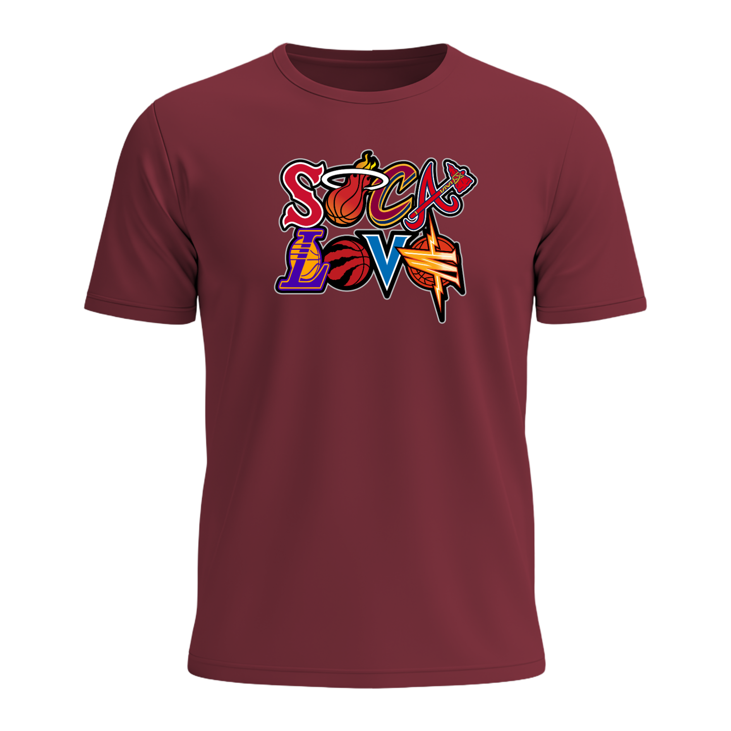 Soca Love Sports Icon Stacked - Men's Tee