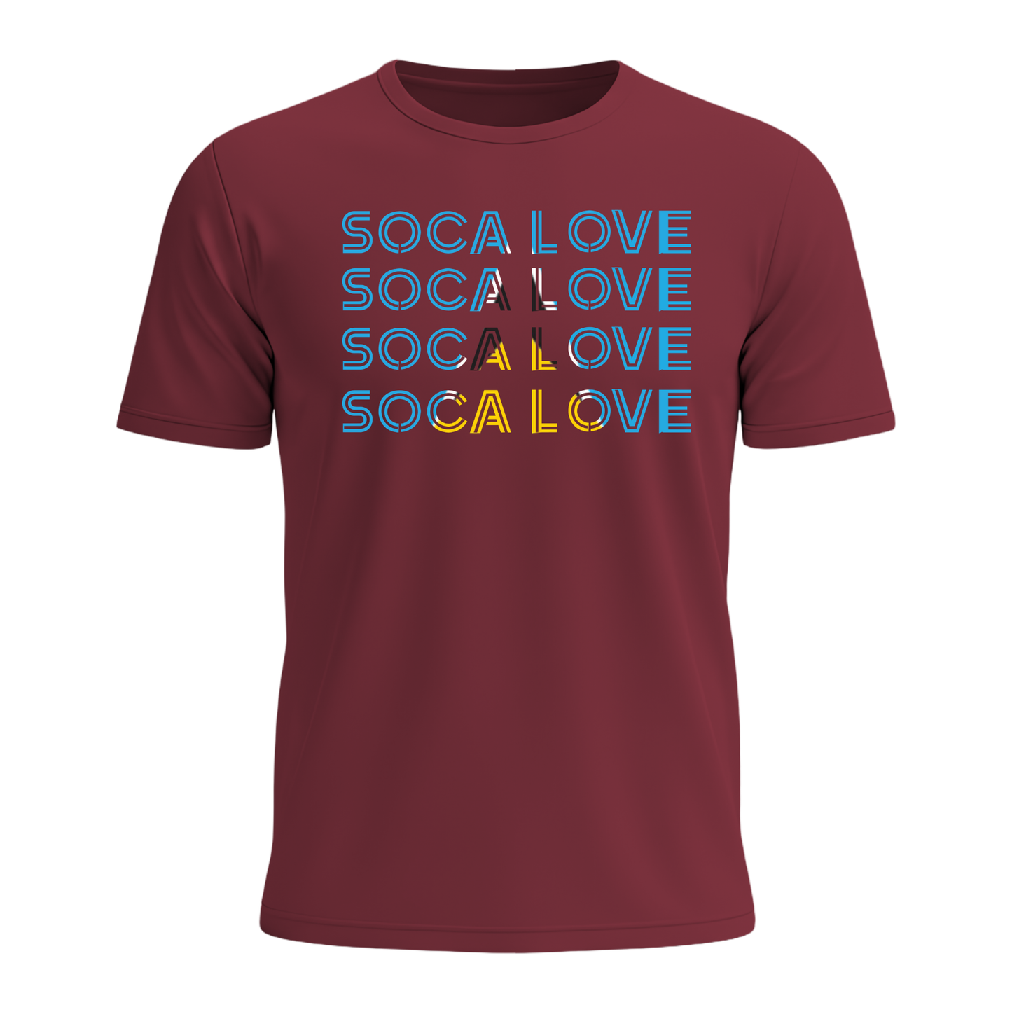 Soca Love Slant Colorblock III - Youth Tee