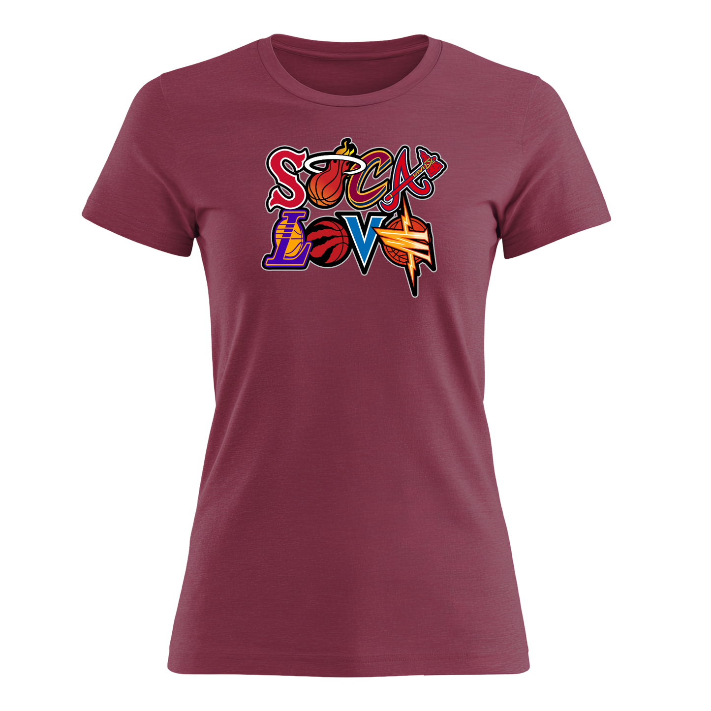 Soca Love Sports Icon Stacked - Women's Tee