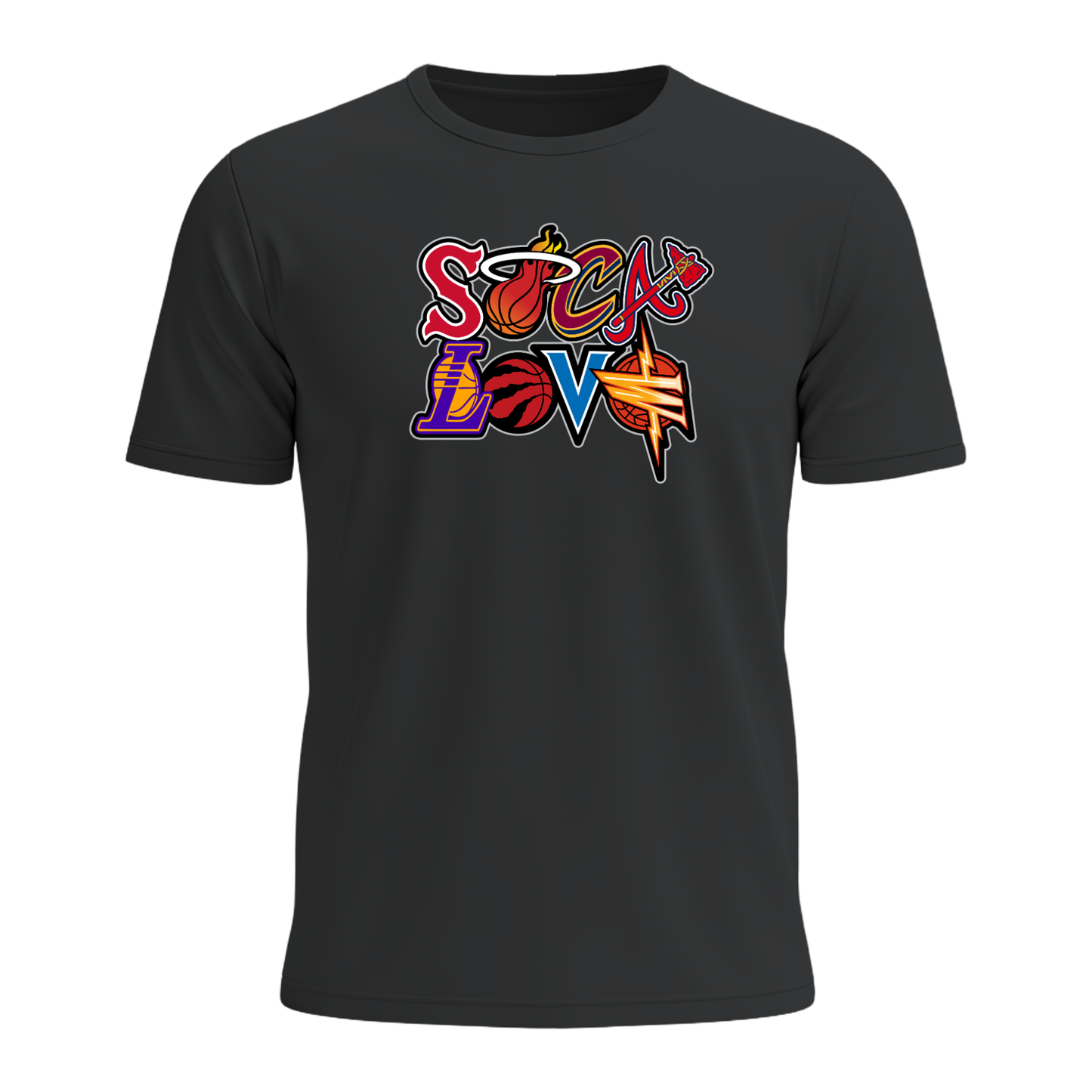 Soca Love Sports Icon Stacked - Men's Tee