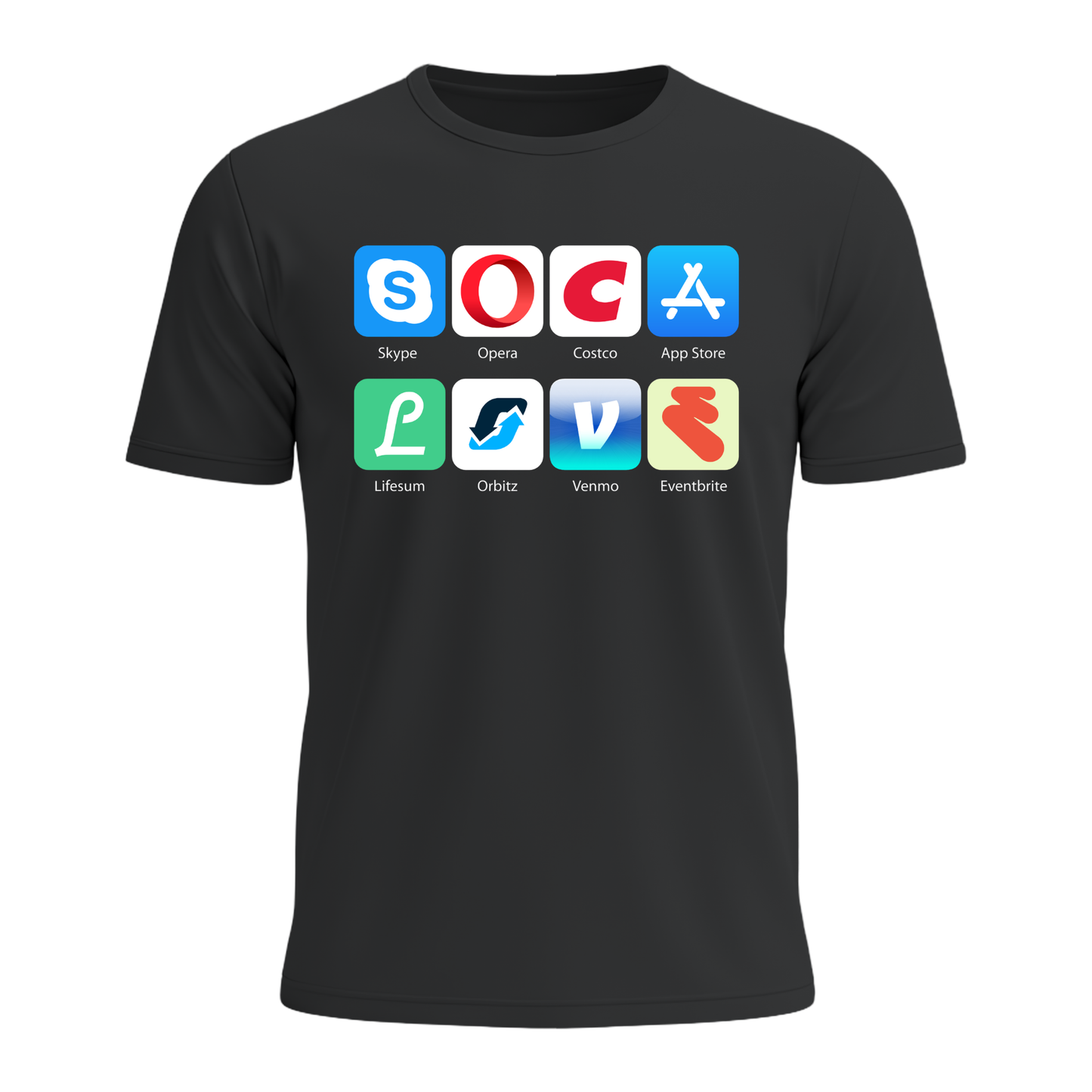 Soca Love Social Icons - Men's Tee