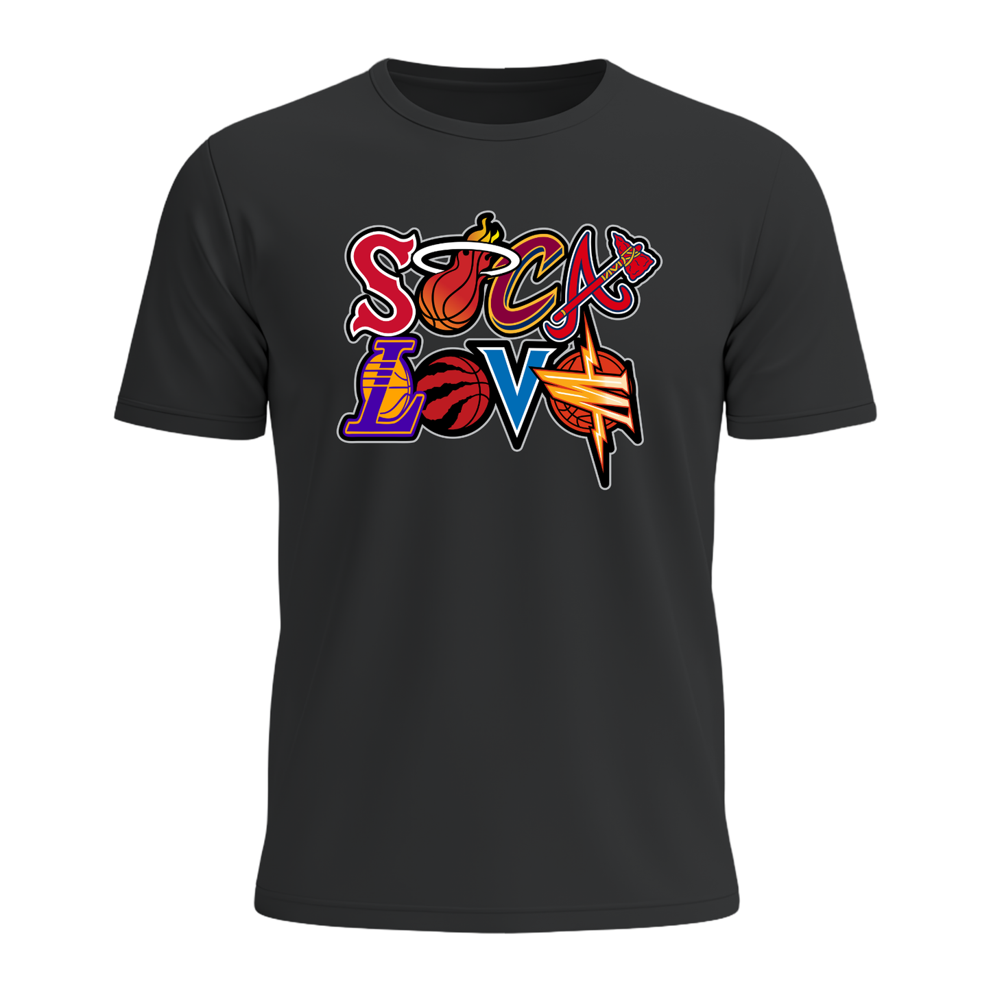 Soca Love Sports Icon Stacked - Youth Tee