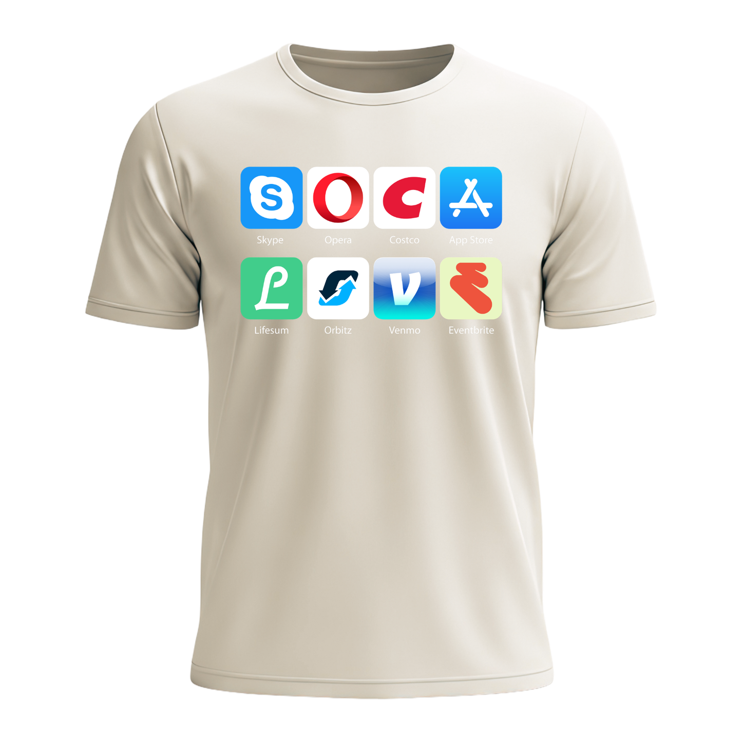 Soca Love Social Icons - Men's Tee