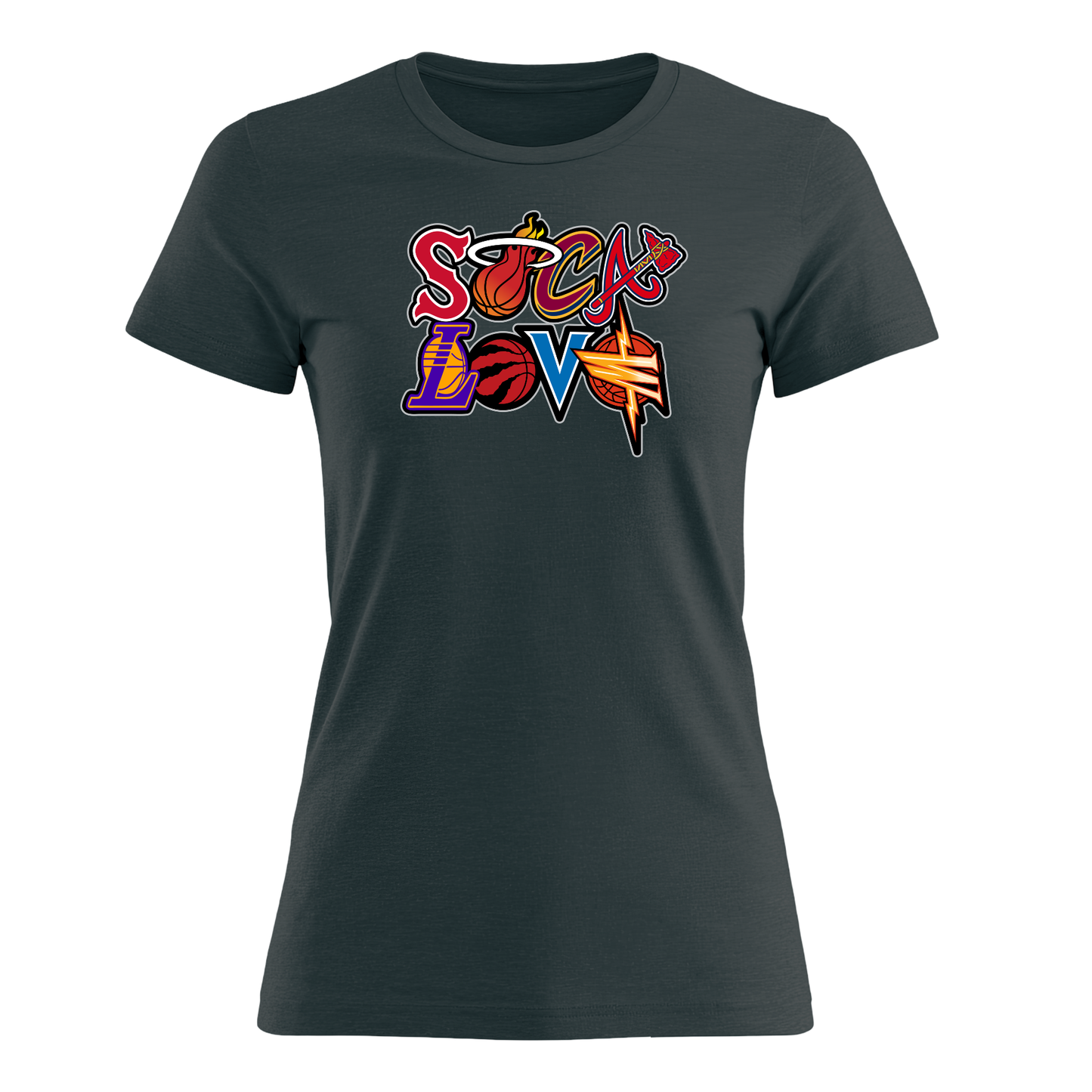 Soca Love Sports Icon Stacked - Women's Tee