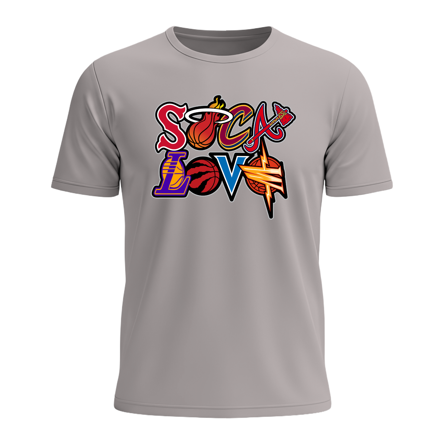 Soca Love Sports Icon Stacked - Youth Tee
