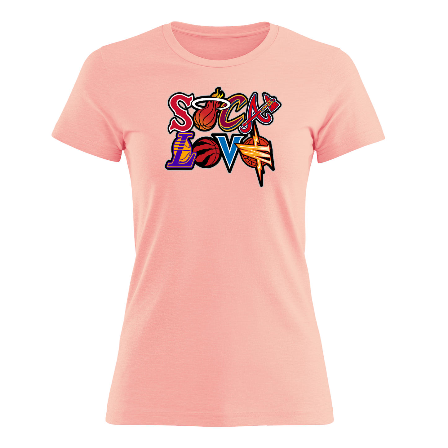Soca Love Sports Icon Stacked - Women's Tee