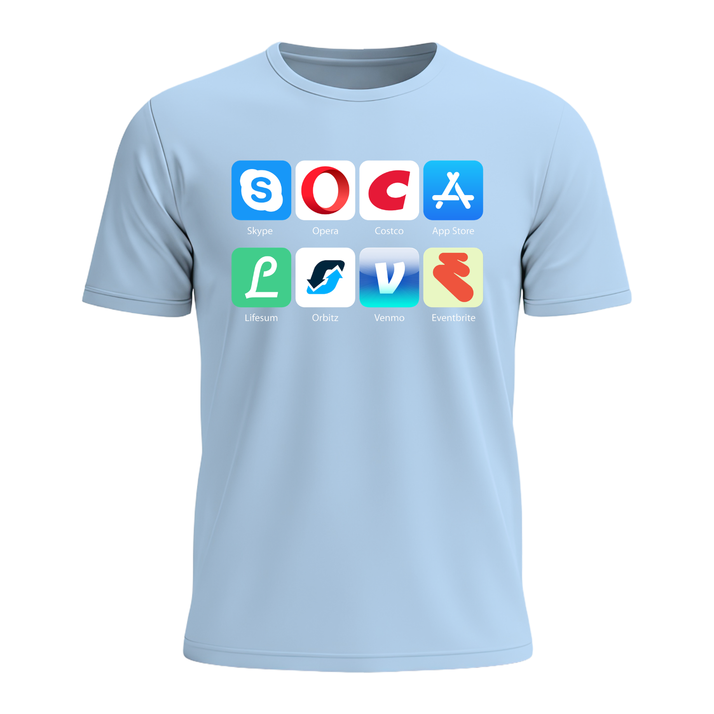 Soca Love Social Icons - Men's Tee