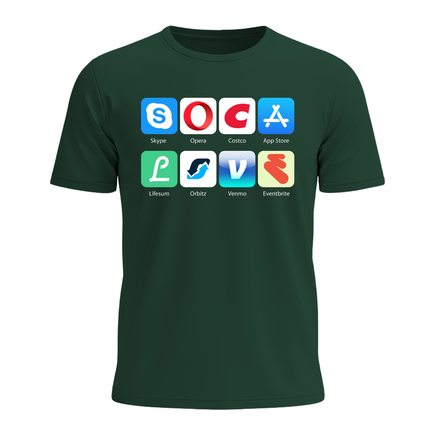 Soca Love Social Icons - Men's Tee