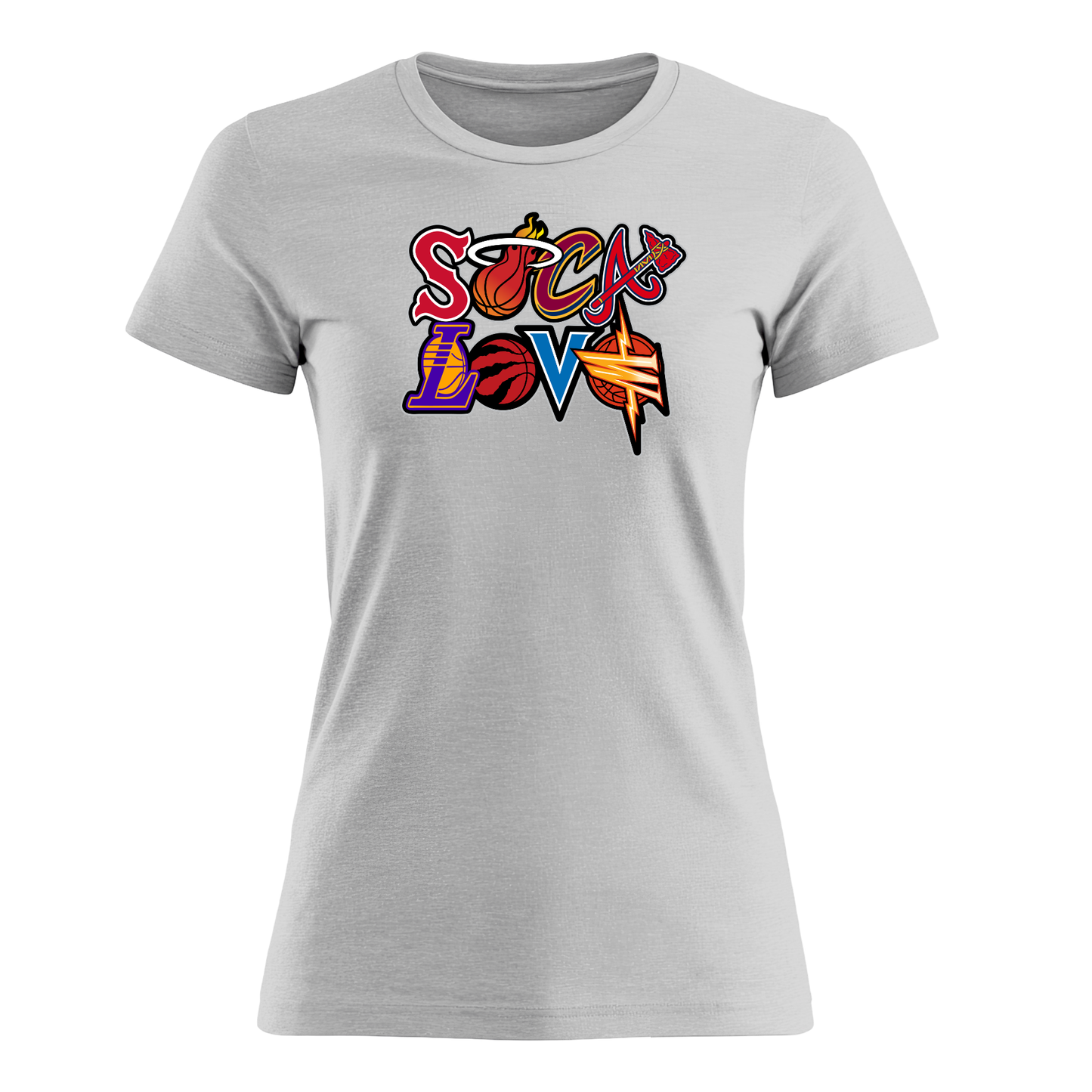 Soca Love Sports Icon Stacked - Women's Tee