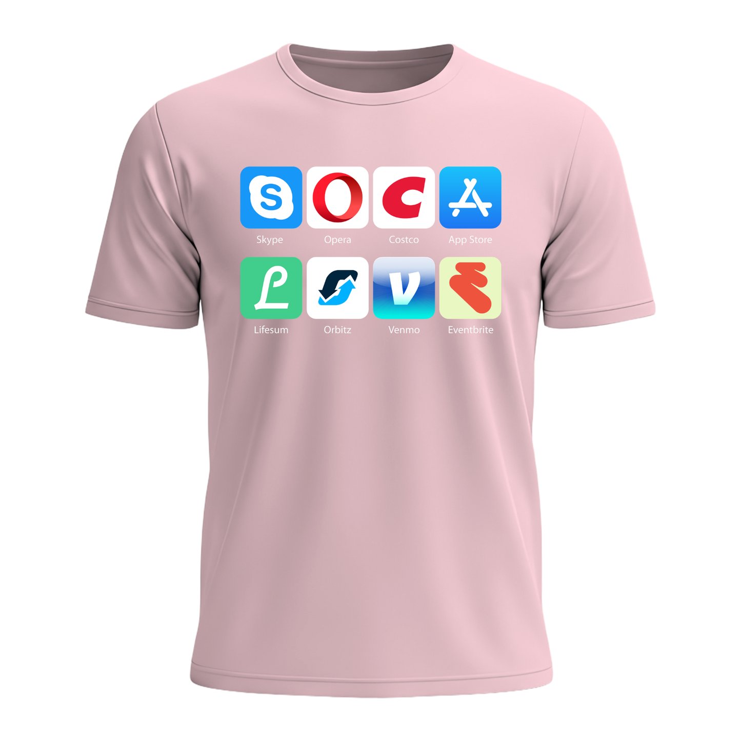 Soca Love Social Icons - Men's Tee