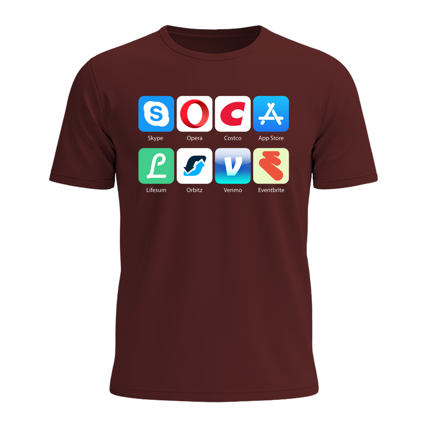 Soca Love Social Icons - Men's Tee