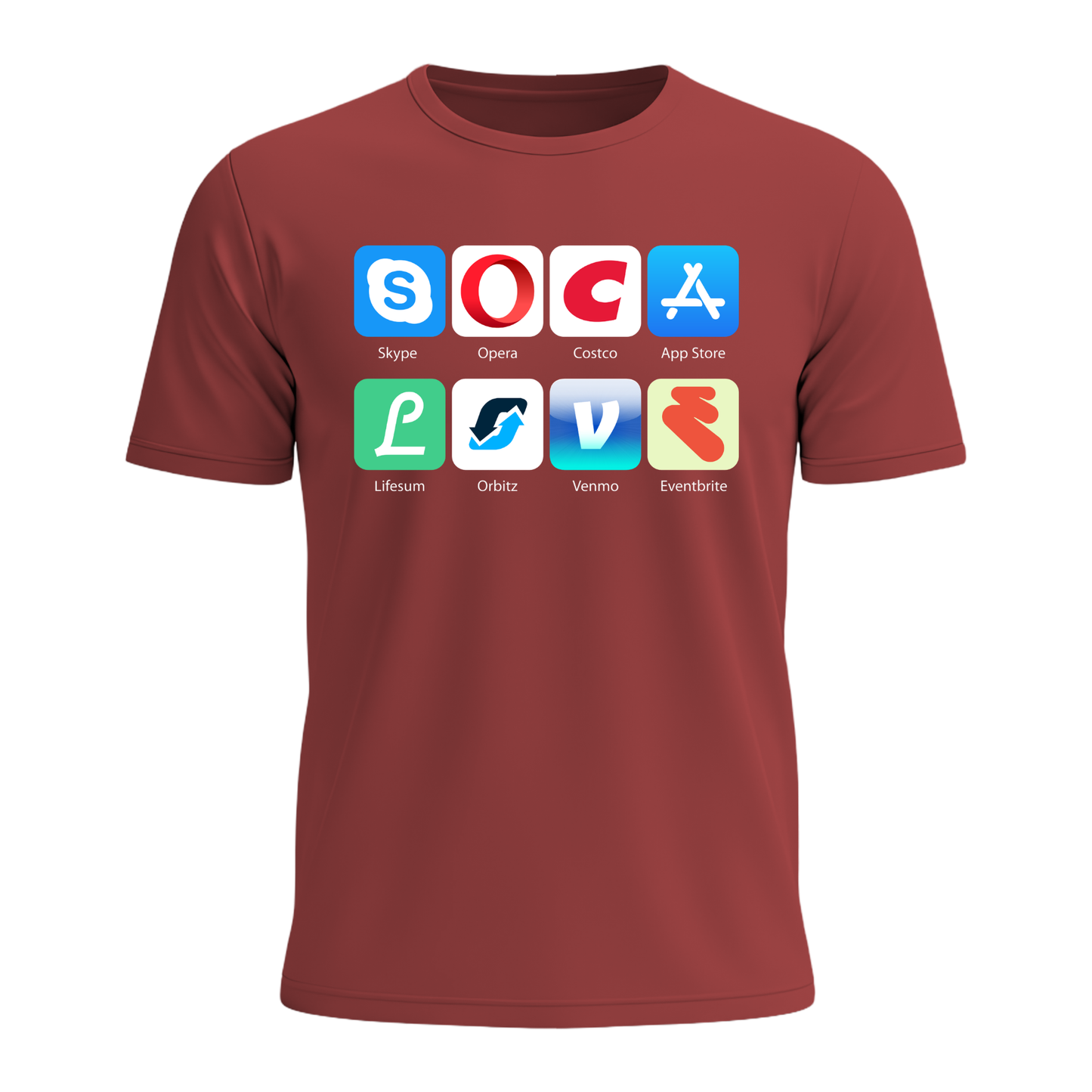Soca Love Social Icons - Men's Tee