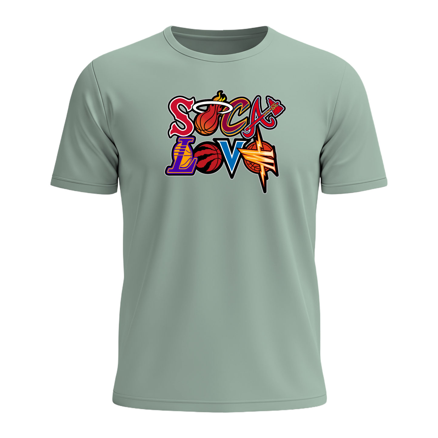 Soca Love Sports Icon Stacked - Men's Tee