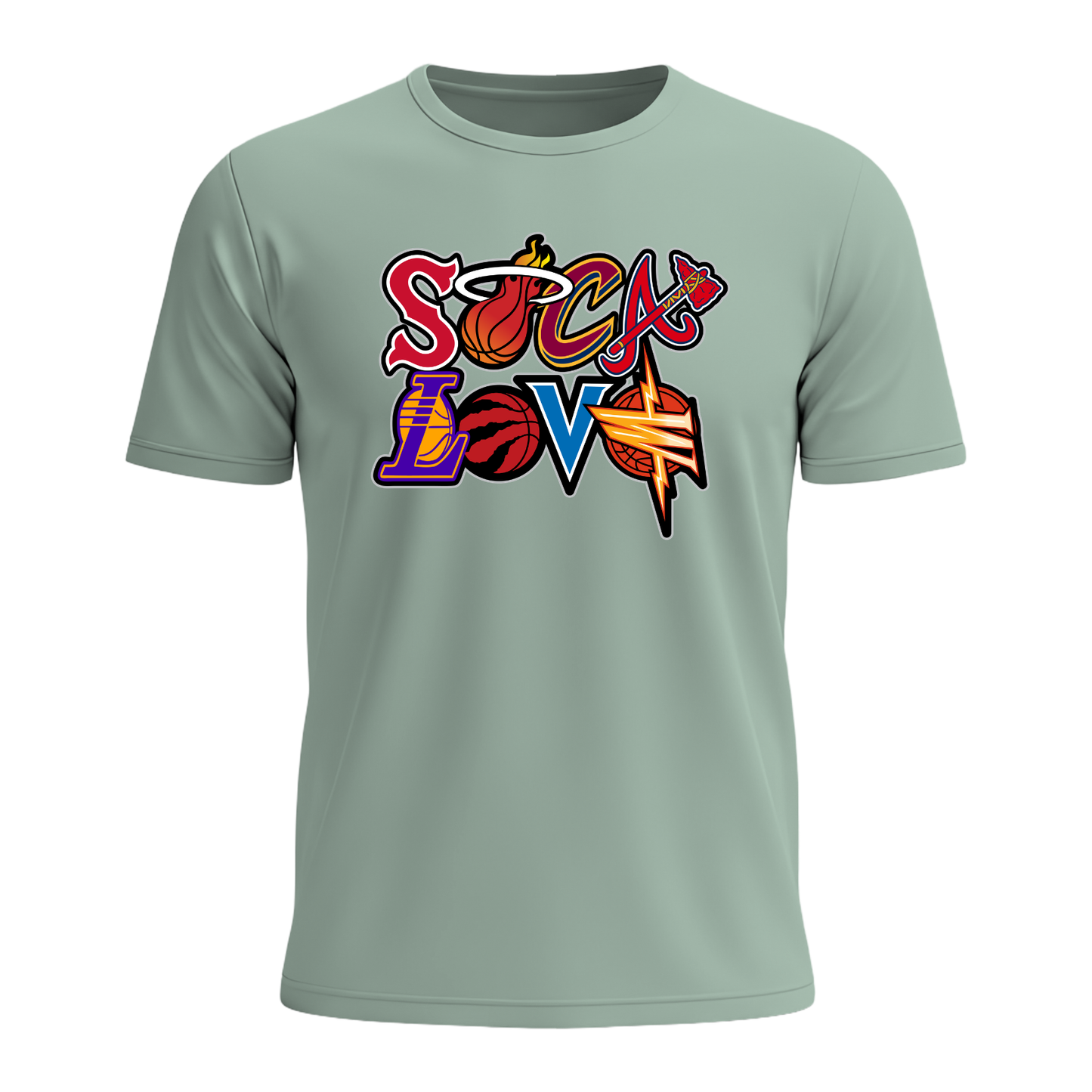 Soca Love Sports Icon Stacked - Youth Tee