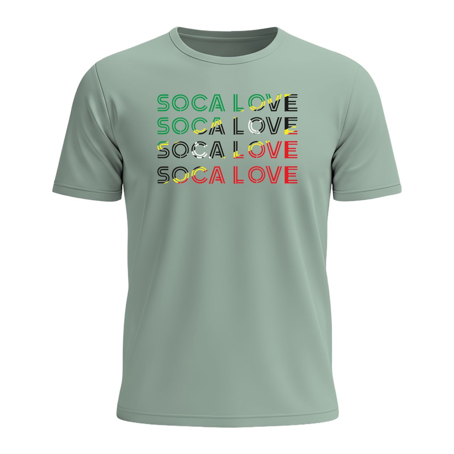 Soca Love Slant Colorblock I - Men's Tee