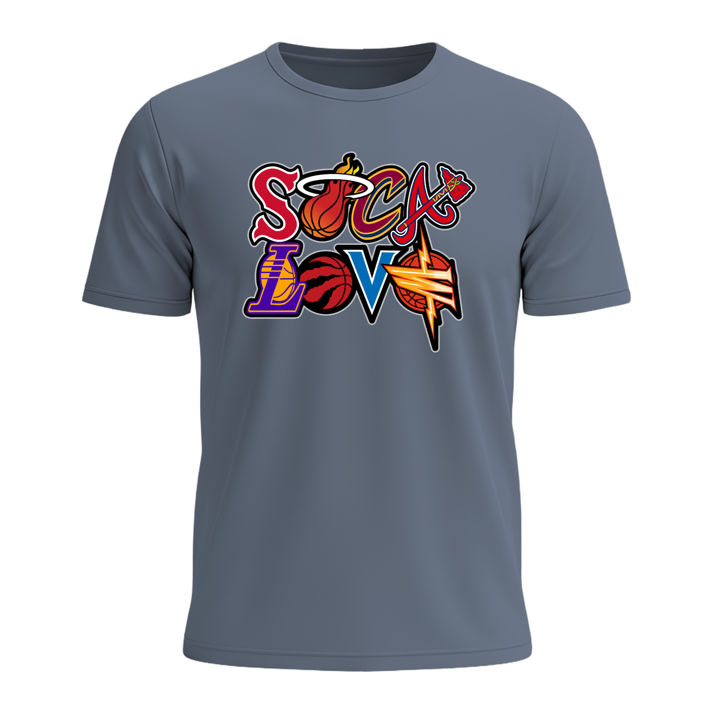 Soca Love Sports Icon Stacked - Youth Tee