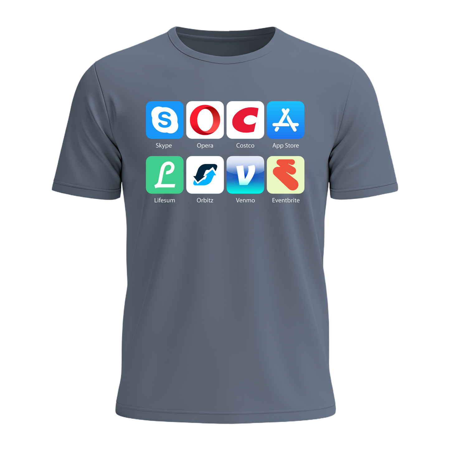 Soca Love Social Icons - Men's Tee