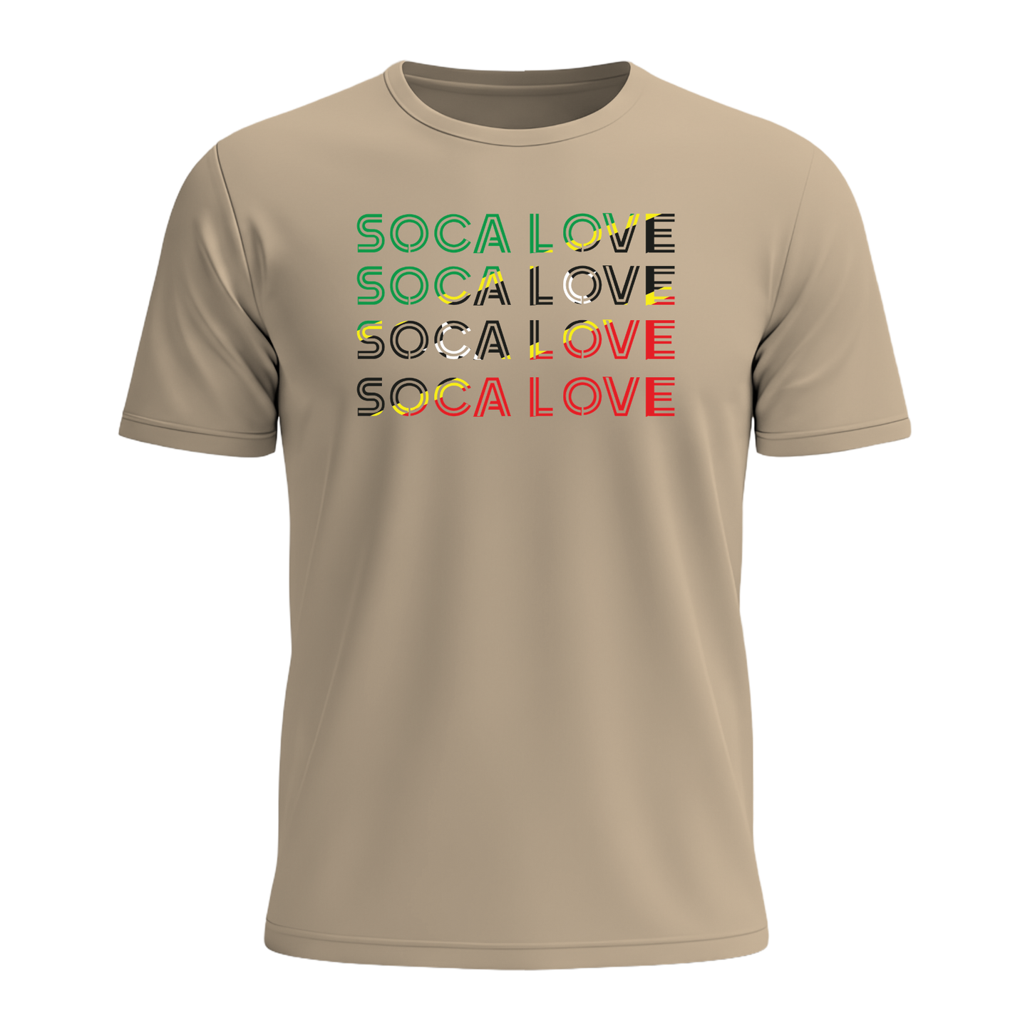 Soca Love Slant Colorblock I - Men's Tee