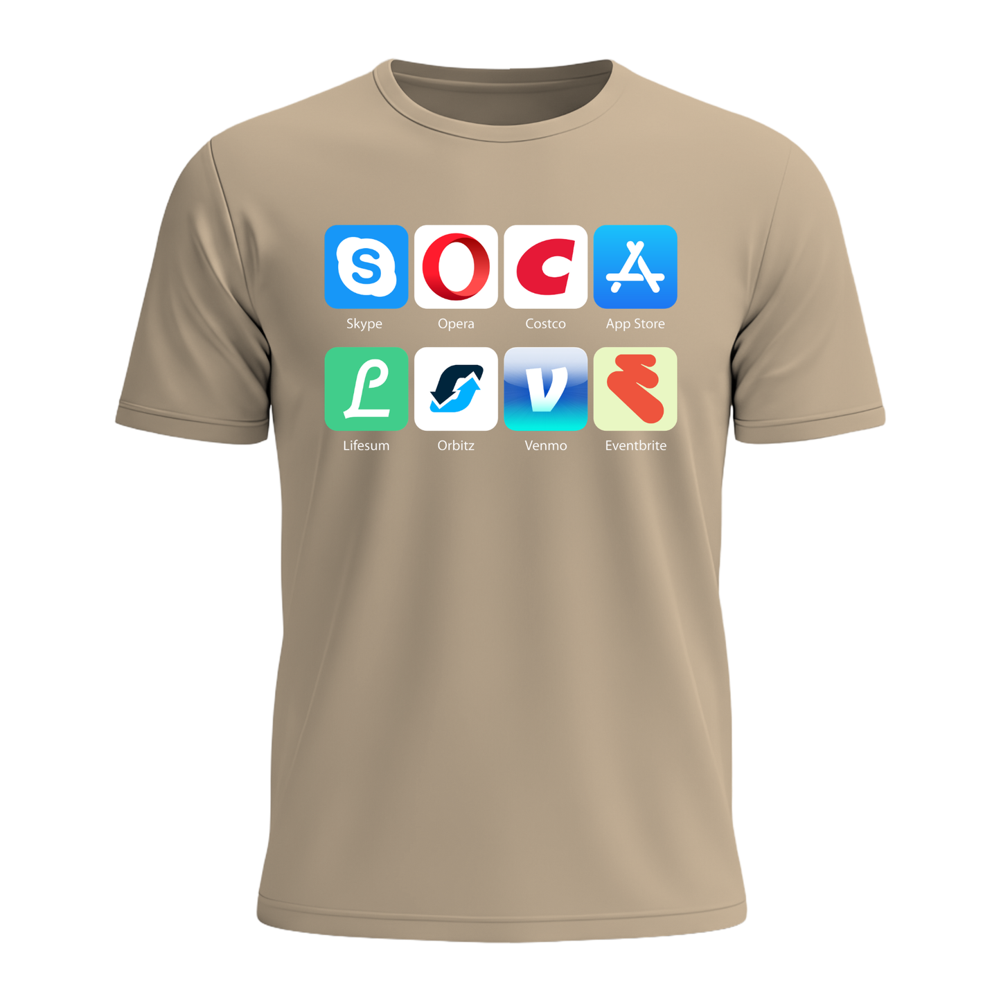 Soca Love Social Icons - Men's Tee