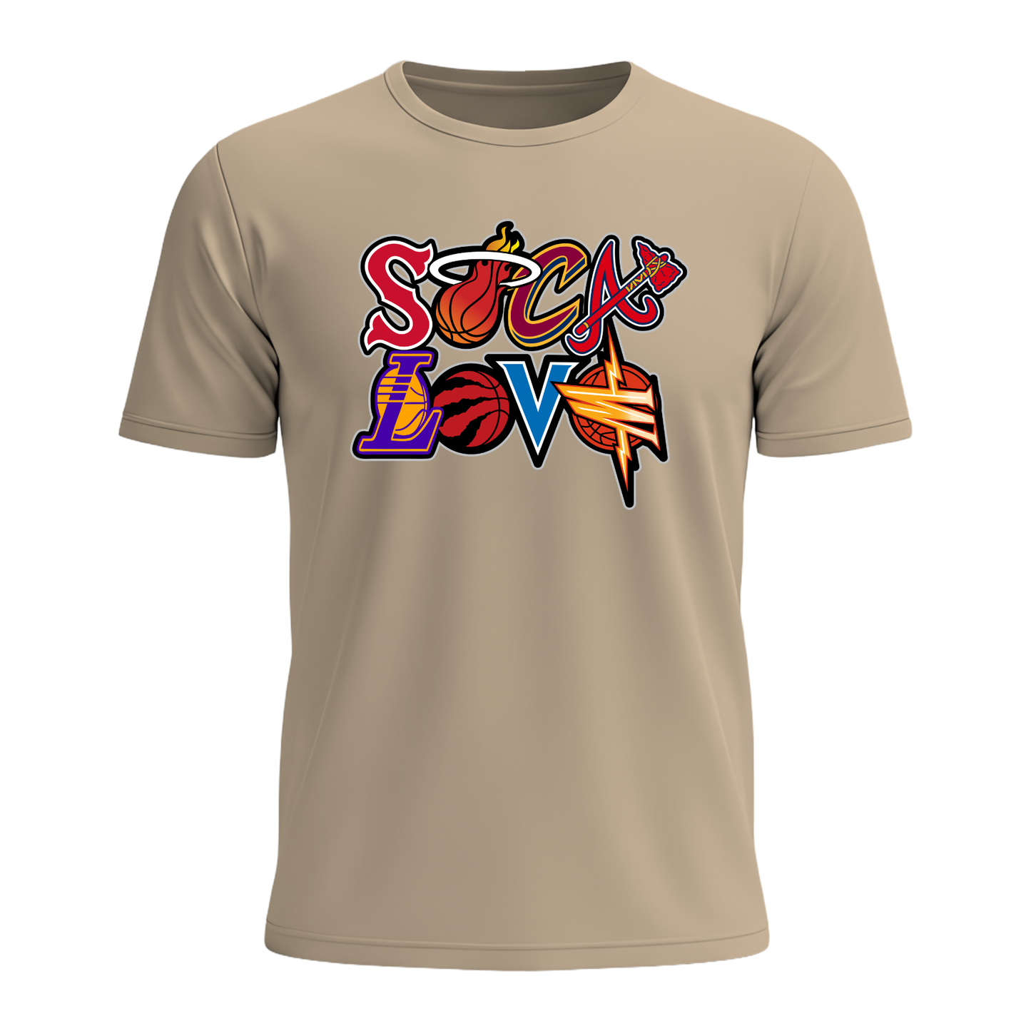 Soca Love Sports Icon Stacked - Youth Tee