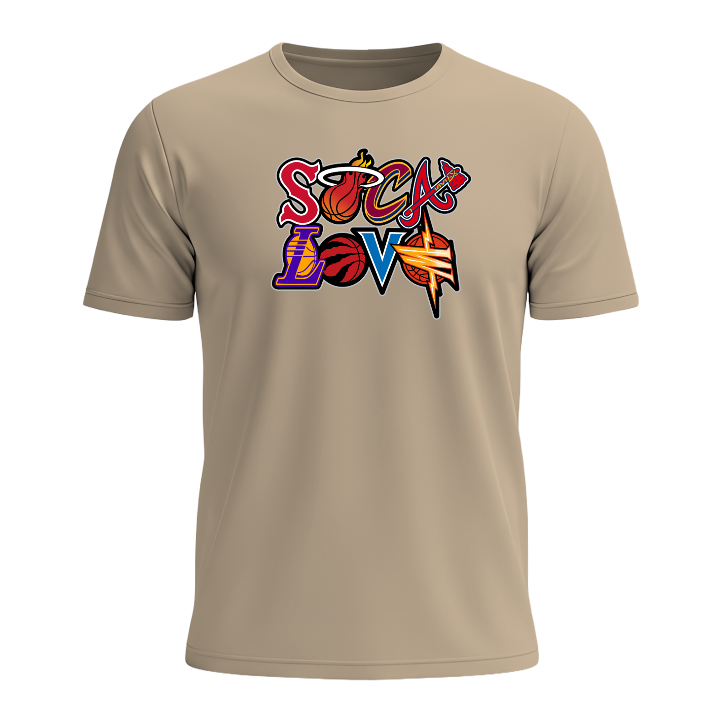 Soca Love Sports Icon Stacked - Men's Tee