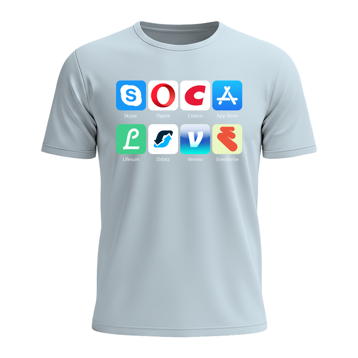 Soca Love Social Icons - Men's Tee