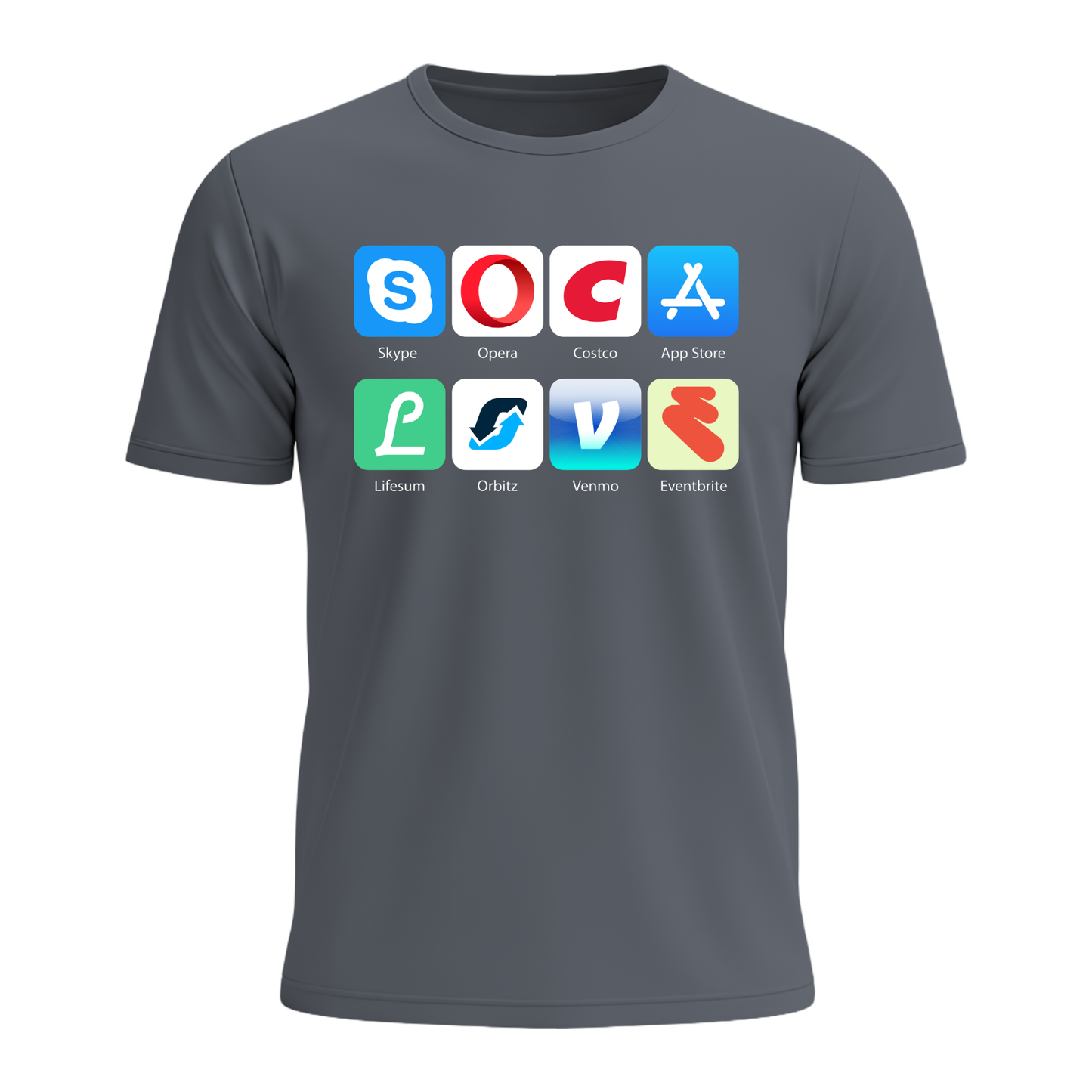 Soca Love Social Icons - Men's Tee