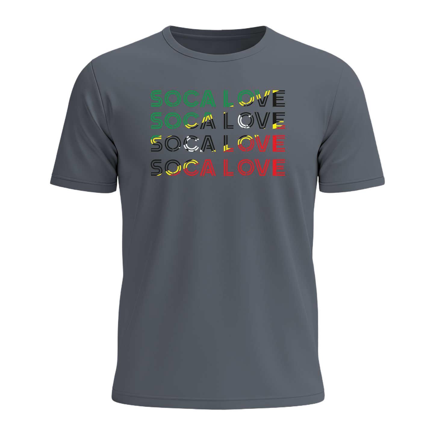 Soca Love Slant Colorblock I - Men's Tee