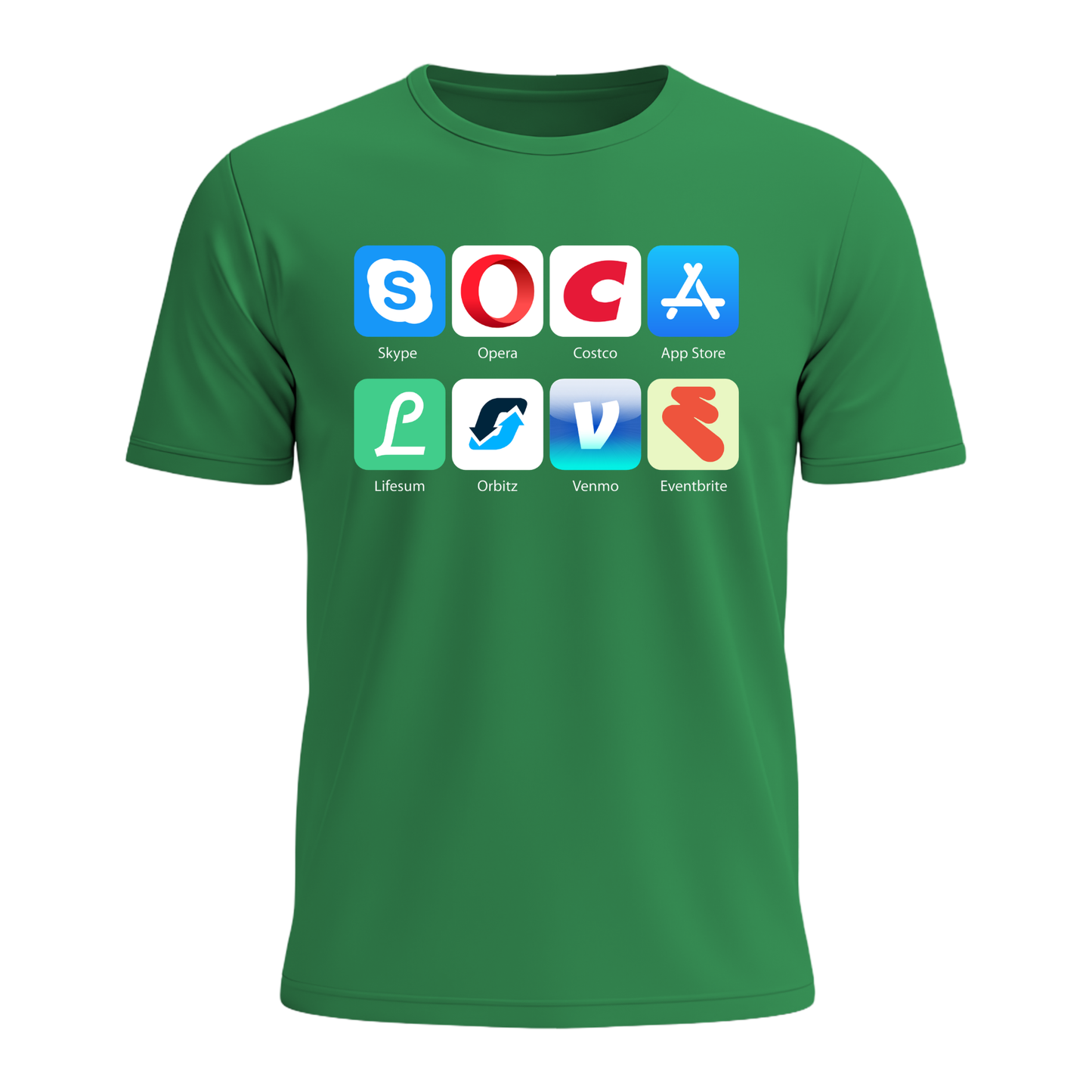 Soca Love Social Icons - Men's Tee