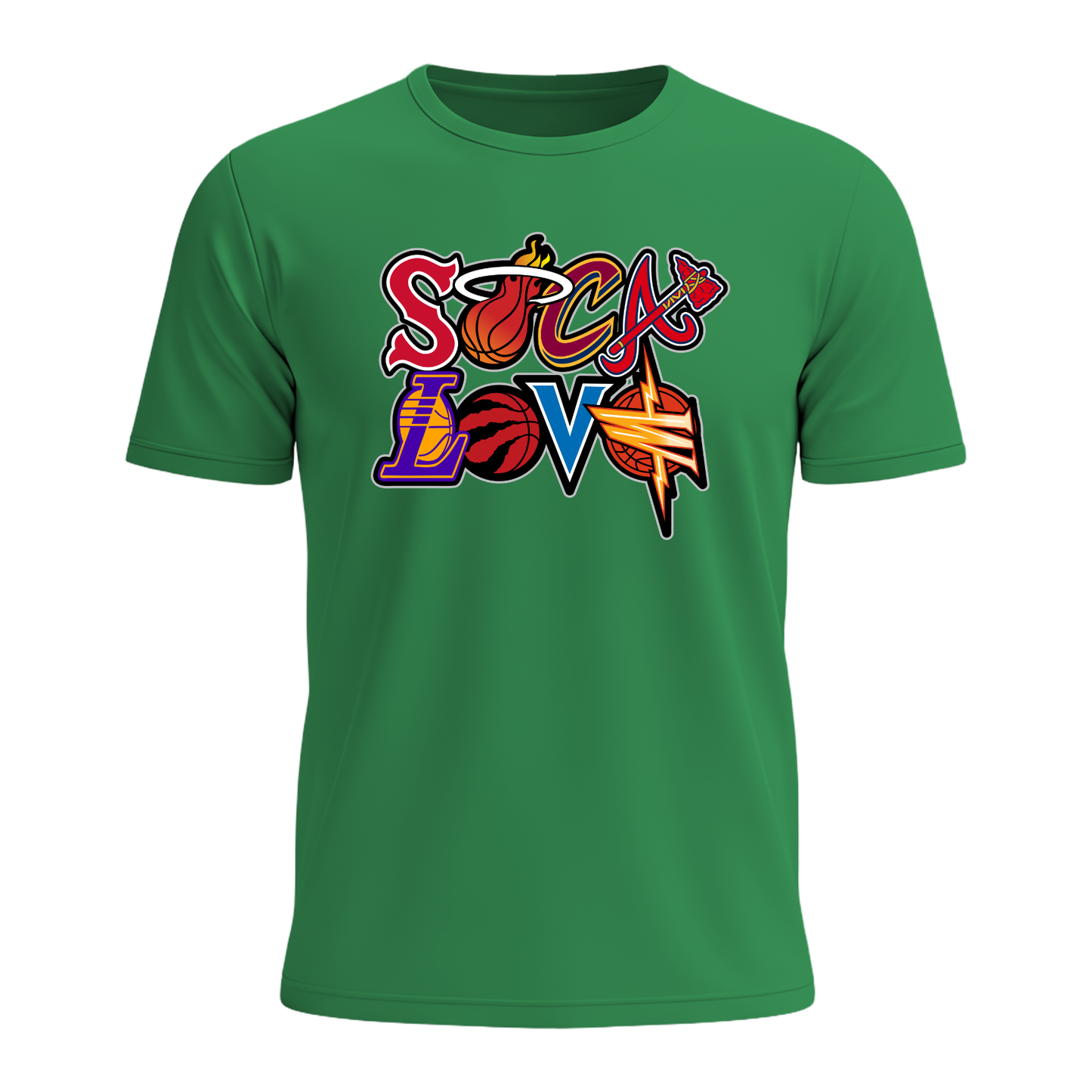 Soca Love Sports Icon Stacked - Youth Tee