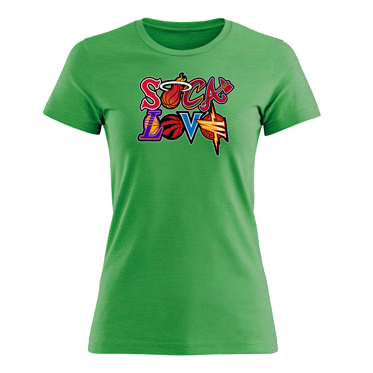 Soca Love Sports Icon Stacked - Women's Tee