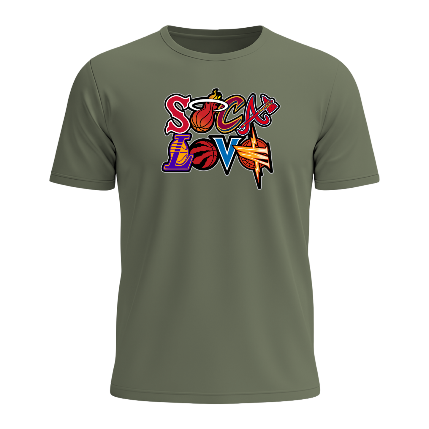 Soca Love Sports Icon Stacked - Men's Tee