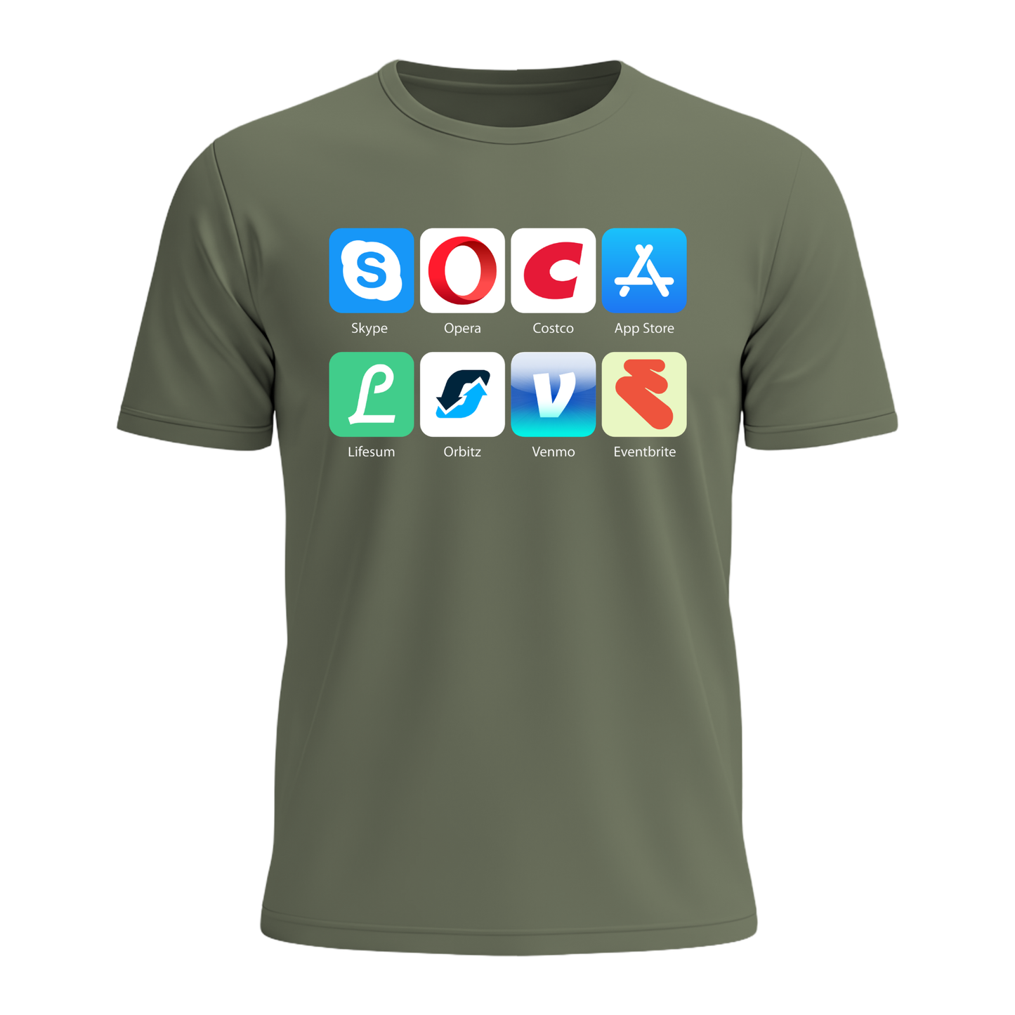 Soca Love Social Icons - Men's Tee