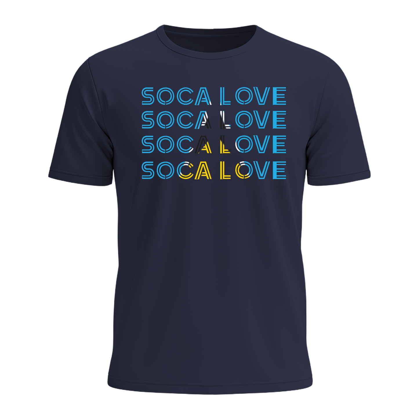 Soca Love Slant Colorblock III - Youth Tee