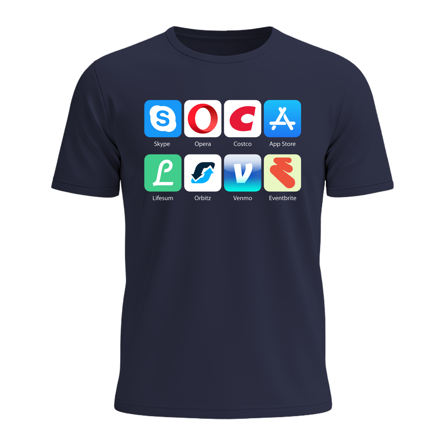 Soca Love Social Icons - Men's Tee