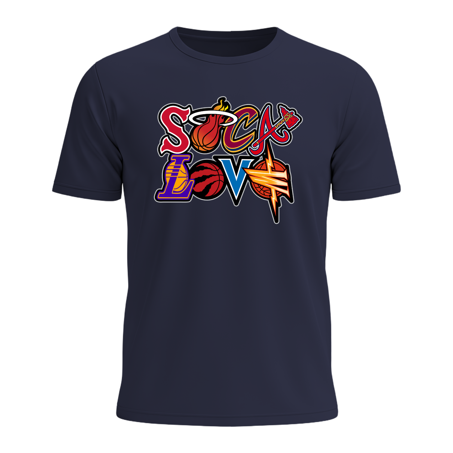 Soca Love Sports Icon Stacked - Youth Tee
